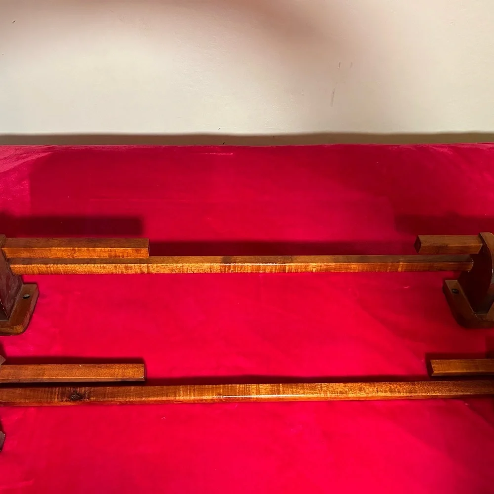 Matching Set of Genuine, vintage Koa towel racks